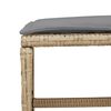 vidaXL Set Pranzo da Giardino 9 pz con Cuscini Beige Misto Polyrattan