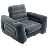 Intex Sedia Estraibile 117x224x66 cm Grigio Scuro