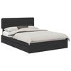 vidaXL Letto con Contenitore Nero 140 x 190 cm Legno multistrato