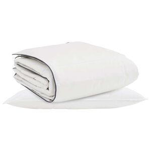 vidaXL Duvet Invernale con cuscino 2 pcs Bianco Piuma d'anatra