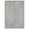 vidaXL Credenze 2 pz Grigio Cemento 60x31x84 cm in Legno Multistrato
