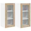 vidaXL Armadio pensile 2 pz Rovere Sonoma Legno ingegnerizzato
