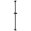 vidaXL Supporto per Testa di Doccia Nero 100 cm Acciaio Inox