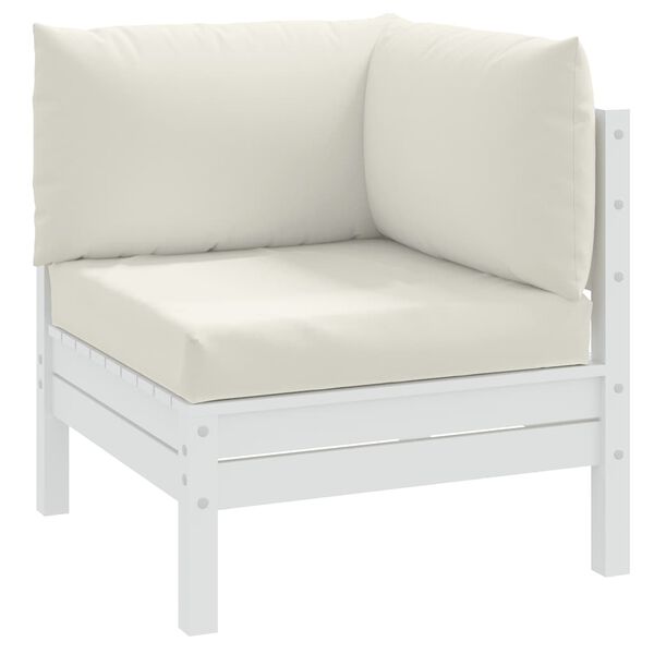 vidaXL Cuscini per Pallet 3 pz Crema M&eacute;lange in Tessuto