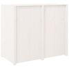 Mobile da Cucina da Esterno Bianco 106x55x92 cm Legno Massello di Pino