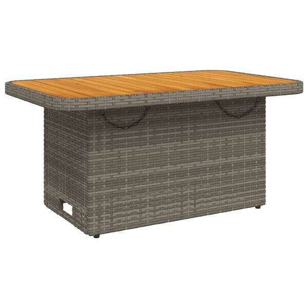 vidaXL Set da Pranzo da Giardino 2 pz con Cuscini in Polyrattan Grigio