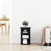 vidaXL Mobile laterale Rovere Nero 35 x 35 x 55 cm Legno multistrato
