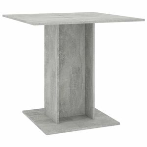 vidaXL Tavolo da Pranzo Grigio Cemento 80x80x75 cm Legno Multistrato