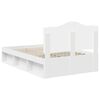vidaXL Struttura del letto Bianco 120 x 200 cm Pino massello