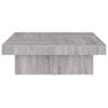 vidaXL Tavolino da Salotto Grigio Sonoma 90x90x28 cm Legno Multistrato