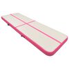 vidaXL Tappetino Ginnastica Gonfiabile con Pompa 500x100x15cm PVC Rosa