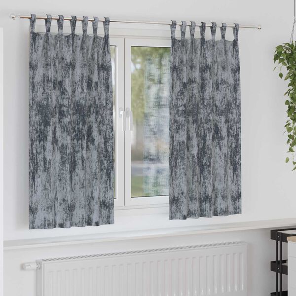 vidaXL Tende in Velluto 2 pcs Grigio Argento 175 x 140 cm Velluto