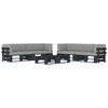 vidaXL Set Divani in Pallet con Cuscini 6 pz in Pino Impregnato Nero