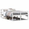 vidaXL Letto Anziani con Testiera Bianco 150x200cm Legno Massello Pino