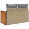 vidaXL Divano da Giardino con Cuscini a 2 Posti Beige in Polyrattan