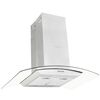 vidaXL Cappa a Isola 90 cm in Acciaio Inossidabile 756 m&sup3;/h LED