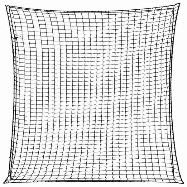vidaXL Rete per Rimorchio con Corda Elastica Nero 3x3 m in PP