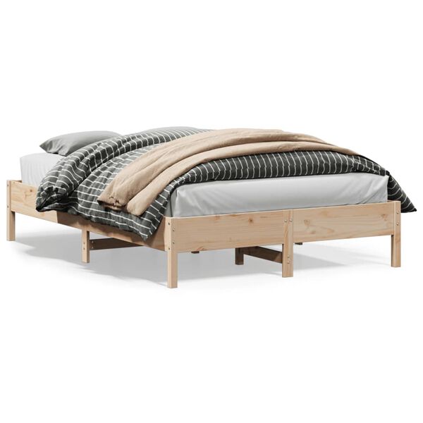 vidaXL Letto senza Materasso 140x200 cm in Legno Massello di Pino