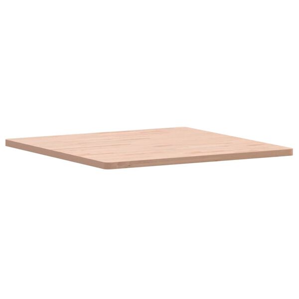 vidaXL Piano per Tavolo 80x80x2,5 cm Quadrato Legno Massello di Faggio