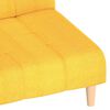 vidaXL Divano Letto a 2 Posti Giallo in Tessuto