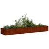 vidaXL Fioriera Arrugginita 360x80x40 cm in Acciaio Corten