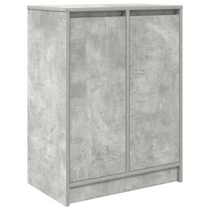 vidaXL Scarpiera Grigio Cemento 57x34x76 cm in Legno Multistrato