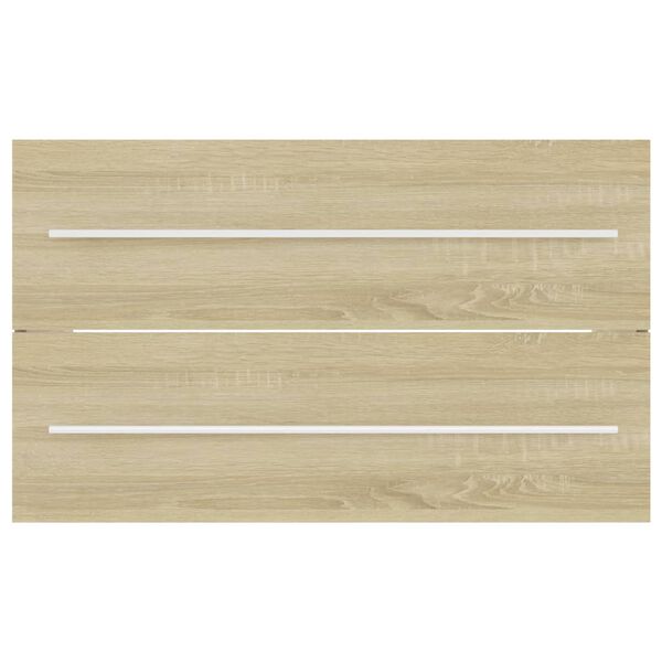 vidaXL Mobile Lavabo Rovere Sonoma 80x38,5x48 cm in Legno Multistrato