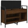 vidaXL Panca Porta Scarpe Rovere Marrone 85,5x32x57,5 cm