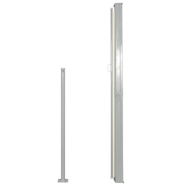 vidaXL Tenda da Sole Laterale Retrattile 160 x 500 cm Crema