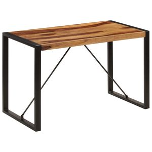 vidaXL Tavolo da Pranzo 120x60x76 cm in Legno Massello di Acacia