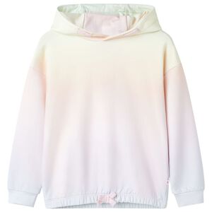 vidaXL Felpa con Cappuccio da Bambina Bianco Stella 104