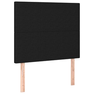 vidaXL Testiera Nera 80x5x118/128 cm Tessuto