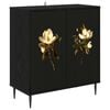 vidaXL Credenza BREMEN Rovere Nero 69 x 33 x 76 cm