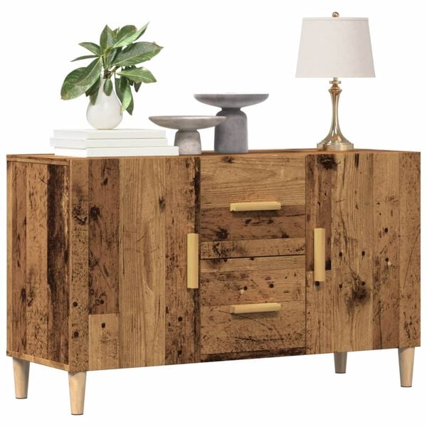 vidaXL Credenza Legno Antico 100x36x60 cm in Legno Multistrato
