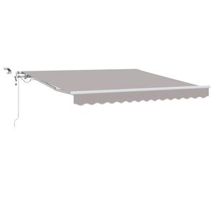 vidaXL Tenda retrattile Grigio Chiaro 300 x 250 cm Poliestere