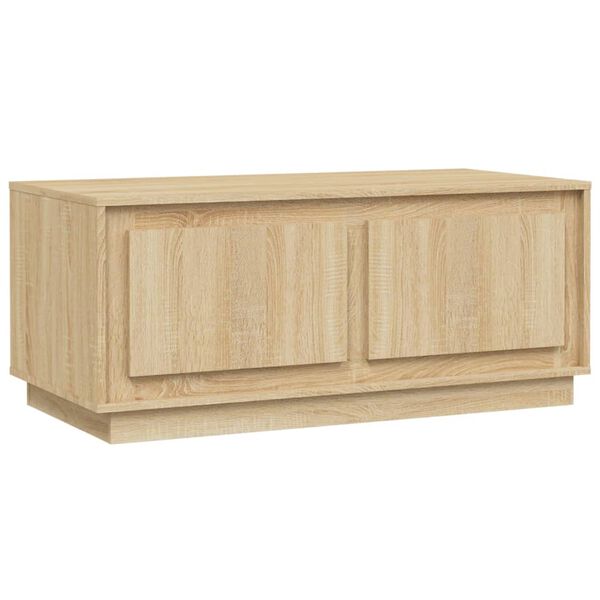 vidaXL Tavolino da Salotto Rovere Sonoma 102x50x44cm Legno Multistrato