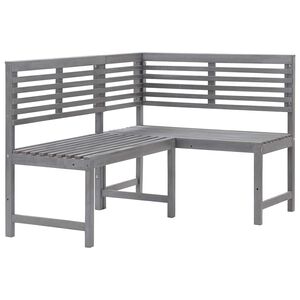 vidaXL Panca da Giardino ad Angolo 140 cm Legno Massello Acacia