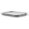 vidaXL Contenitori Gastronorm 4 pz GN 1/1 20 mm in Acciaio Inox