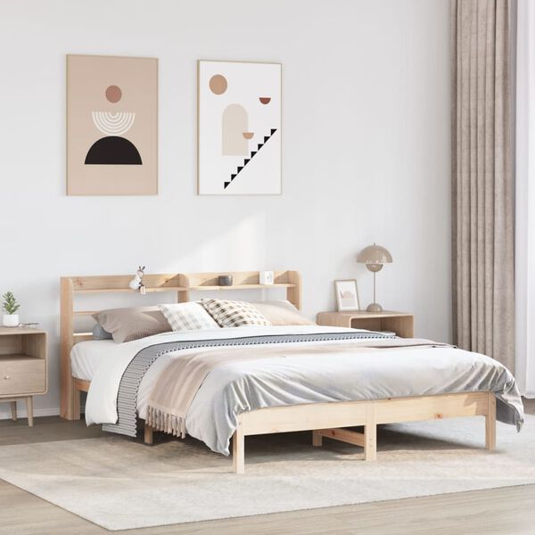 vidaXL Letto senza Materasso 140x200 cm in Legno Massello di Pino