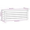 vidaXL Contenitore Portaoggetti Ambra 89x36,5x33cm Legno Massello Pino