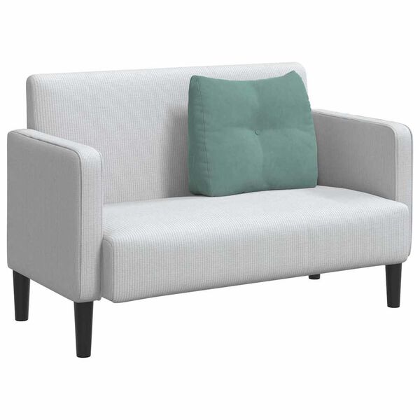 vidaXL Cuscino per Schiena Verde Mare 60 x 24 x 50 cm Velluto