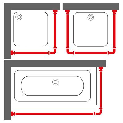 Sealskin Set Binario per Tenda da Doccia Easy-Roll in Alluminio