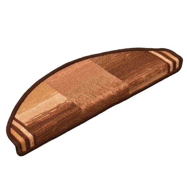 vidaXL Tappetini per Scale Autoadesivi 10pz 65x21x4 cm Marroni