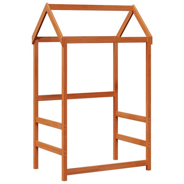 vidaXL Set di Letto per il Giorno 2 pcs Marrone cerato Pino massello