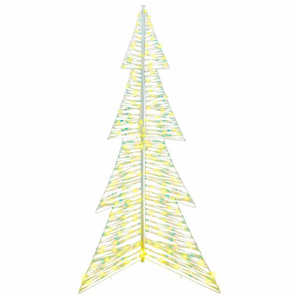 vidaXL Albero di Natale con 240 LED Bianco caldo 180 cm PET