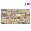 vidaXL Pannelli Murali 3D con Design a Mattoni Multicolore 10 pz EPS