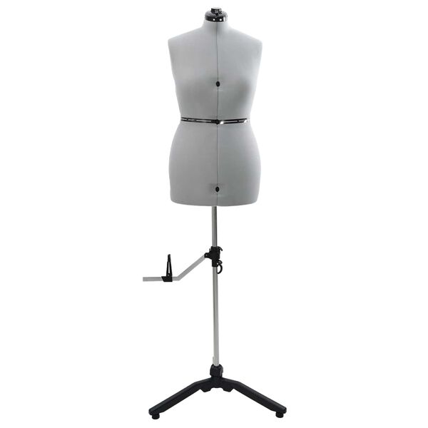 vidaXL Forma Abito Femminile Regolabile Grigio m Velluto