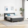 vidaXL <strong>Letto a Molle< / strong> Grigio scuro 140 x 190 cm