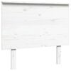 vidaXL Testiera per Letto Bianca 94x6x82,5cm in Legno Massello di Pino