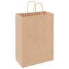 vidaXL Sacchetti di Carta 250 pz con Manici Marrone 32x17x44 cm
